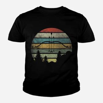 Retro Bow Hunting - Archer Archery Vintage Bow Hunter Youth T-shirt | Crazezy