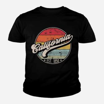Retro California Home State Ca Cool 70S Style Sunset Gift Youth T-shirt | Crazezy