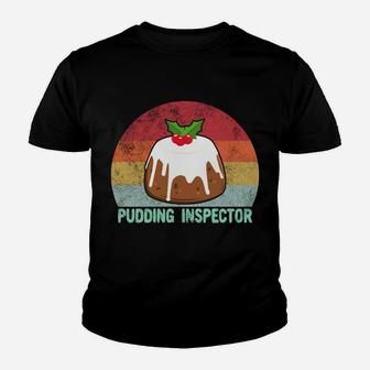 Retro Christmas Figgy Pudding Inspector Sweatshirt Youth T-shirt | Crazezy