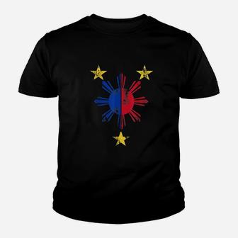 Retro Filipino Flag Philippines Youth T-shirt | Crazezy CA