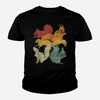 Retro Forest Animal Lover Gift Idea Squirrel Youth T-shirt | Crazezy AU