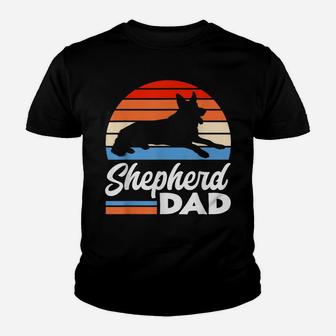 Retro German Shepherd Dad Dog Owner Funny German Shepherd Youth T-shirt | Crazezy AU