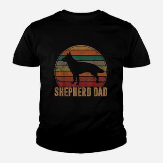 Retro German Shepherd Dad Gift Dog Owner Pet Shepard Father Youth T-shirt | Crazezy DE