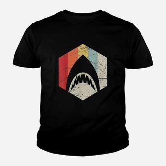 Retro Great White Shark Youth T-shirt | Crazezy DE