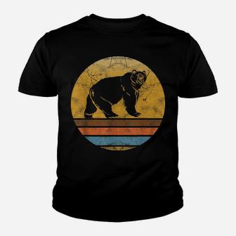 Retro Grizzly Bear Animal Vintage Style Love Animals Gift Youth T-shirt | Crazezy