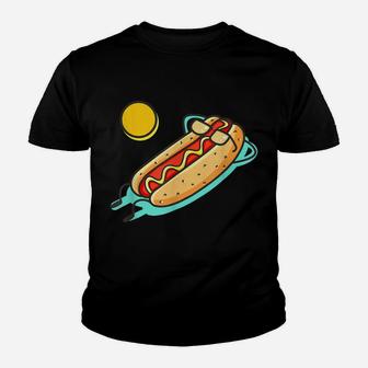 Retro Hotdogs Hot Dog Funny Vintage Food Lover Tee Youth T-shirt | Crazezy