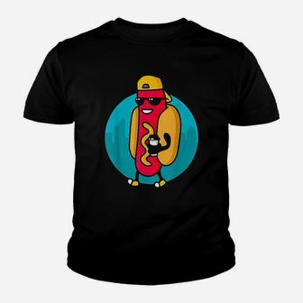 Retro Hotdogs Hot Dog Funny Vintage Food Lover Youth T-shirt | Crazezy AU