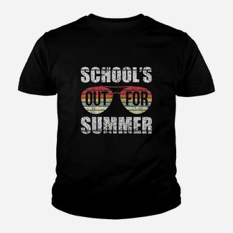 Retro Last Day Of School Schools Out For Summer Teacher Gift Youth T-shirt | Crazezy UK