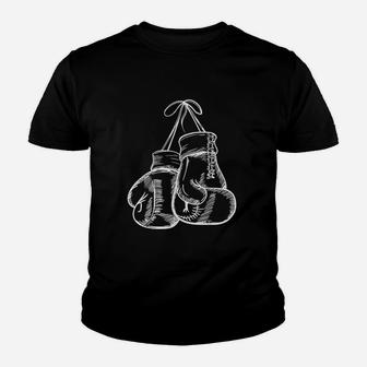 Retro Love White Boxing Gloves Youth T-shirt | Crazezy CA