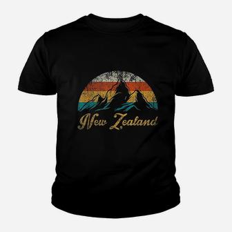 Retro New Zealand Youth T-shirt | Crazezy