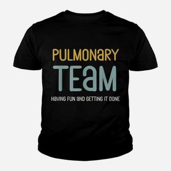 Retro Respiratory Therapy Team Pulmonologist Pulmonary Nurse Youth T-shirt | Crazezy DE