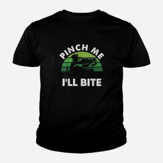 Retro St Patricks Day Pinch Me Ill Bite Irish Dinosaur Dino Youth T-shirt - Monsterry