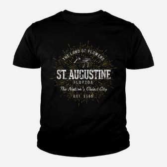 Retro Style Vintage St Augustine Youth T-shirt | Crazezy