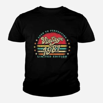 Retro Vintage 40Th Birthday 1981 Aged To Perfection Youth T-shirt | Crazezy UK