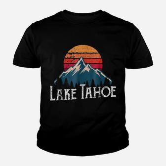 Retro Vintage Lake Tahoe California Nevada T Shirt Youth T-shirt | Crazezy UK