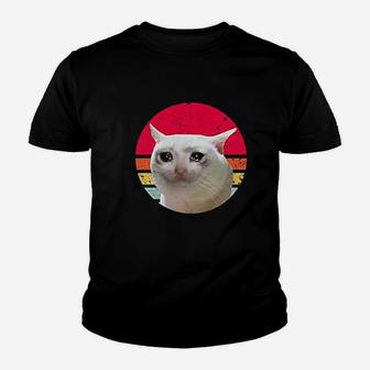 Retro Vintage Sad Crying Cat Dank Meme Sauce Trending Youth T-shirt | Crazezy CA