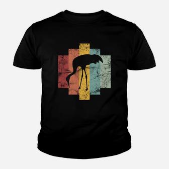 Retro Vintage Shape Sandhill Crane Lover Shirt Safari Pet Youth T-shirt | Crazezy