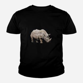Rhino Animal Rhinoceros Endangered Species Youth T-shirt | Crazezy UK