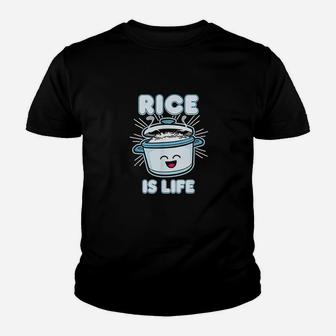 Rice Is Life Filipino Food Philippines Gift Kawaii Top Youth T-shirt | Crazezy DE