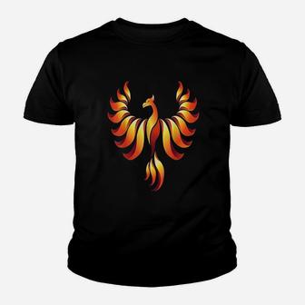 Rising Phoenix Fire Youth T-shirt | Crazezy