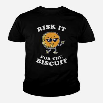 Risk It For The Biscuit - Funny Chicken Gravy Youth T-shirt | Crazezy DE