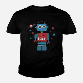 Robot 4Th Birthday Youth T-shirt | Crazezy UK