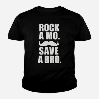Rock A Mo Save A Bro Youth T-shirt - Monsterry DE