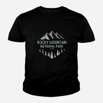 Rocky Mountain Vintage National Park Youth T-shirt | Crazezy DE