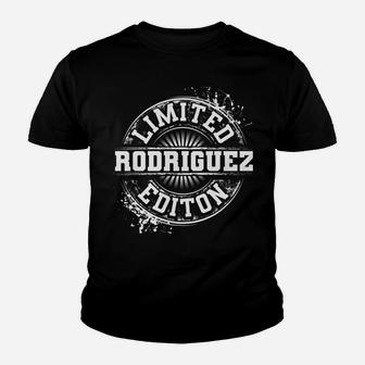 Rodriguez Funny Surname Family Tree Birthday Reunion Gift Youth T-shirt | Crazezy CA