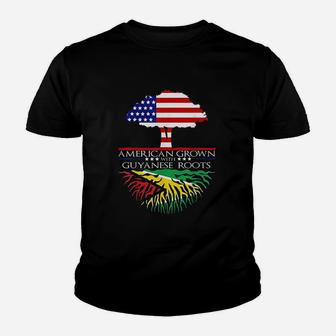 Roots American Grown Us Guyana Youth T-shirt | Crazezy
