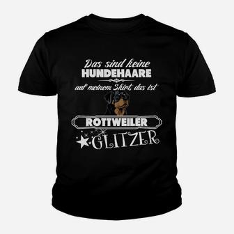 Rottweiler Glitzer Fan Kinder Tshirt, Hunde Liebhaber Design - Seseable