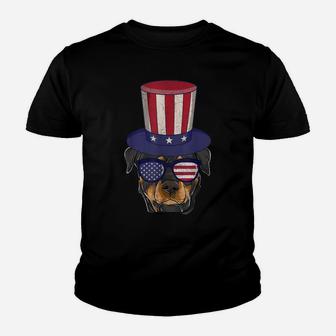 Rottweiler Patriotic Dog Mom & Dad Shirts, 4Th Of July Usa Youth T-shirt | Crazezy