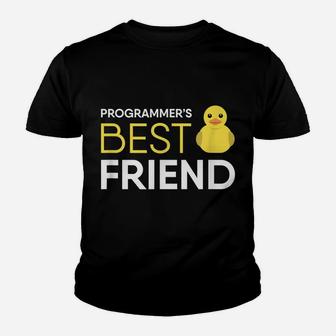 Rubber Duck Debugging Programmer's Best Friend Funny Coder Youth T-shirt | Crazezy