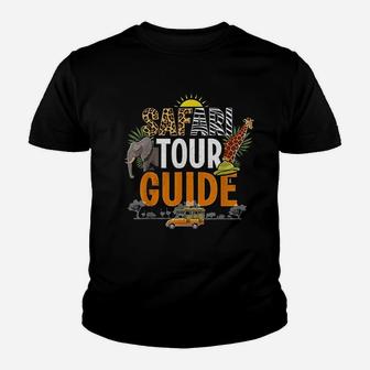 Safari Tour Guide Youth T-shirt | Crazezy