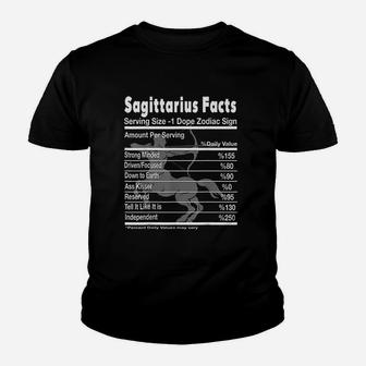 Sagittarius Facts Funny Sagittarius Youth T-shirt | Crazezy AU