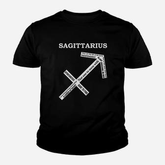 Sagittarius Traits Astrology Zodiac Sign Horoscope Youth T-shirt | Crazezy AU