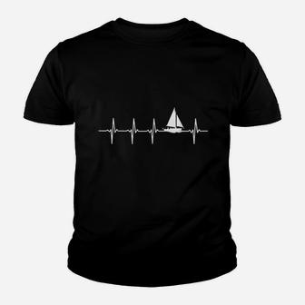 Sailing Heartbeat For Sailors Youth T-shirt | Crazezy