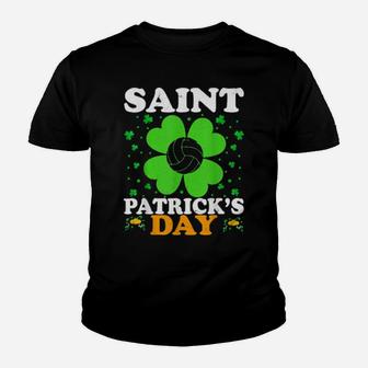 Saint Patrick's Day Irish Shamrock Volleyball Youth T-shirt - Monsterry UK