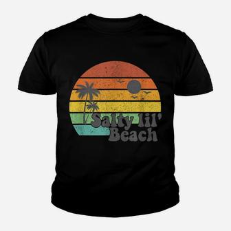 Salty Lil Beach Retro Vacation Funny Summer Quote Women Gift Youth T-shirt | Crazezy CA