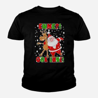 Santa Claus And Deer Youth T-shirt - Monsterry CA