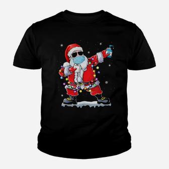 Santa Claus Funny Dabbing Youth T-shirt - Monsterry