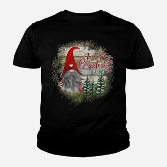Santa Claus Garden Gnome Merry Christmas - Christmas Gnome Raglan Baseball Tee Youth T-shirt | Crazezy CA