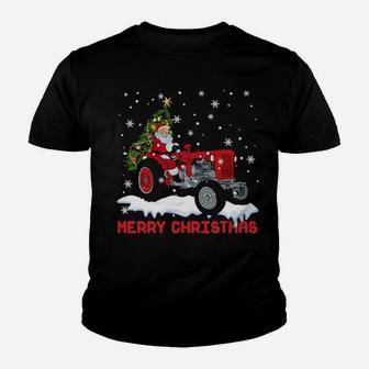 Santa Clause On Machine Youth T-shirt - Monsterry CA