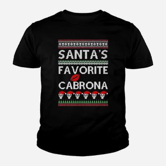 Santa Favorite Cabrona Youth T-shirt - Monsterry