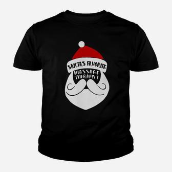 Santa Favorite Massage Therapy Youth T-shirt - Monsterry