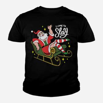 Santa I Came To Slay Youth T-shirt - Monsterry DE