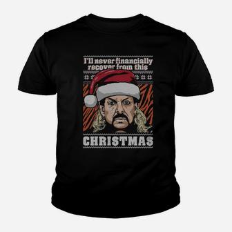 Santa Tiger King I'll Never Financially Recover From This Ugly Christma Youth T-shirt - Monsterry