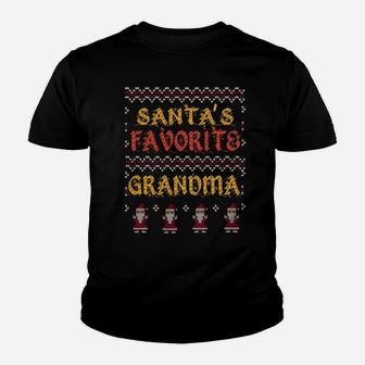 Santa's Favorite Grandma Youth T-shirt - Monsterry DE