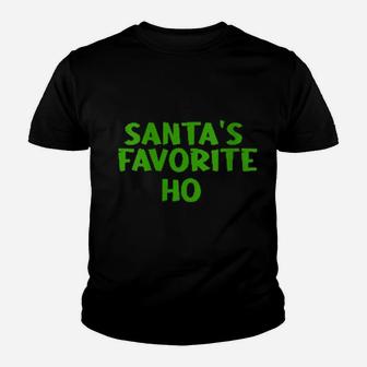 Santa's Favorite Ho Couples Pajama Youth T-shirt - Monsterry DE
