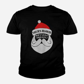 Santa's Favorite Massage Therapist Youth T-shirt - Monsterry